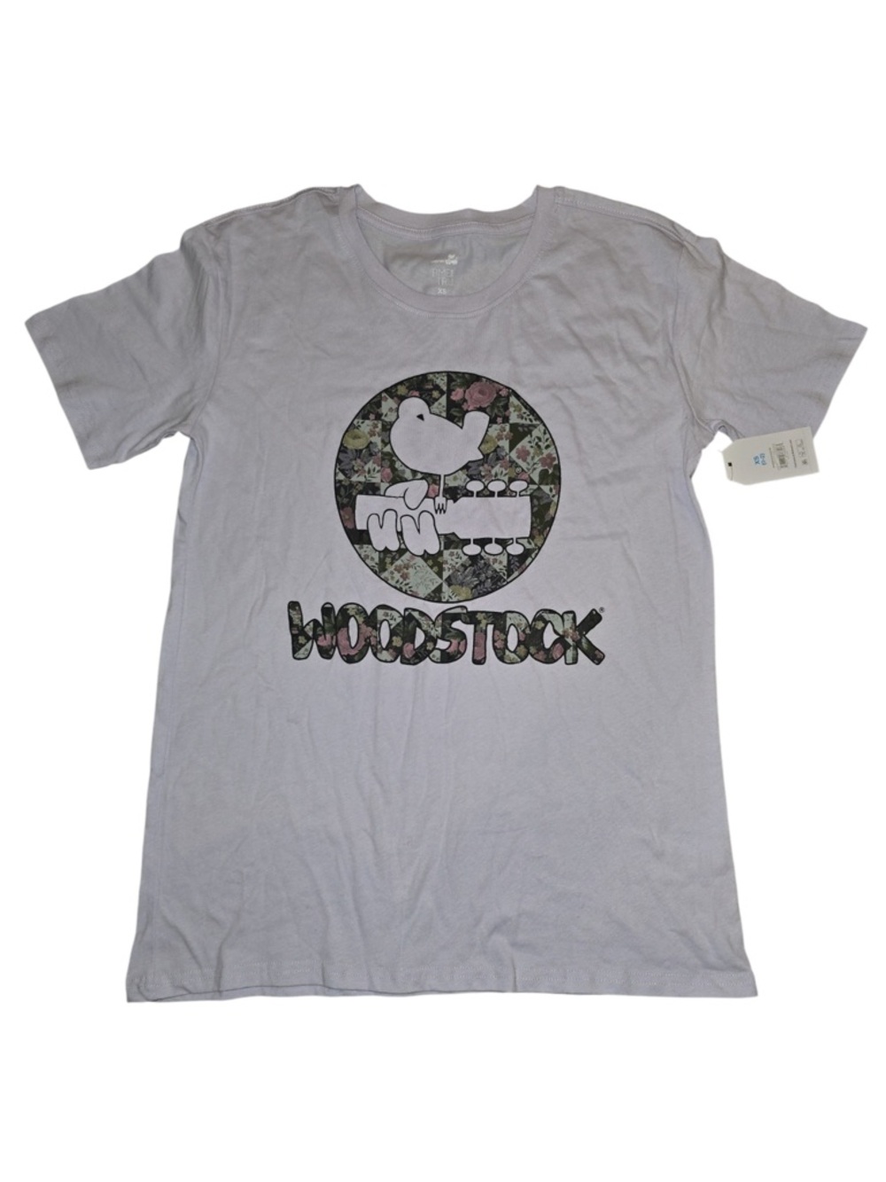 Graphic Tee - Lilac Floral Logo Shirt